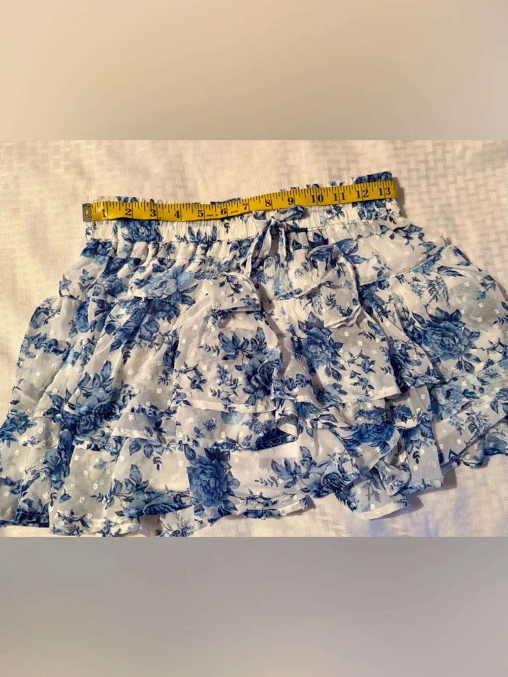 Dylan Ryan Blue Floral Ruffle Two-Piece Set - Picture 13 of 16